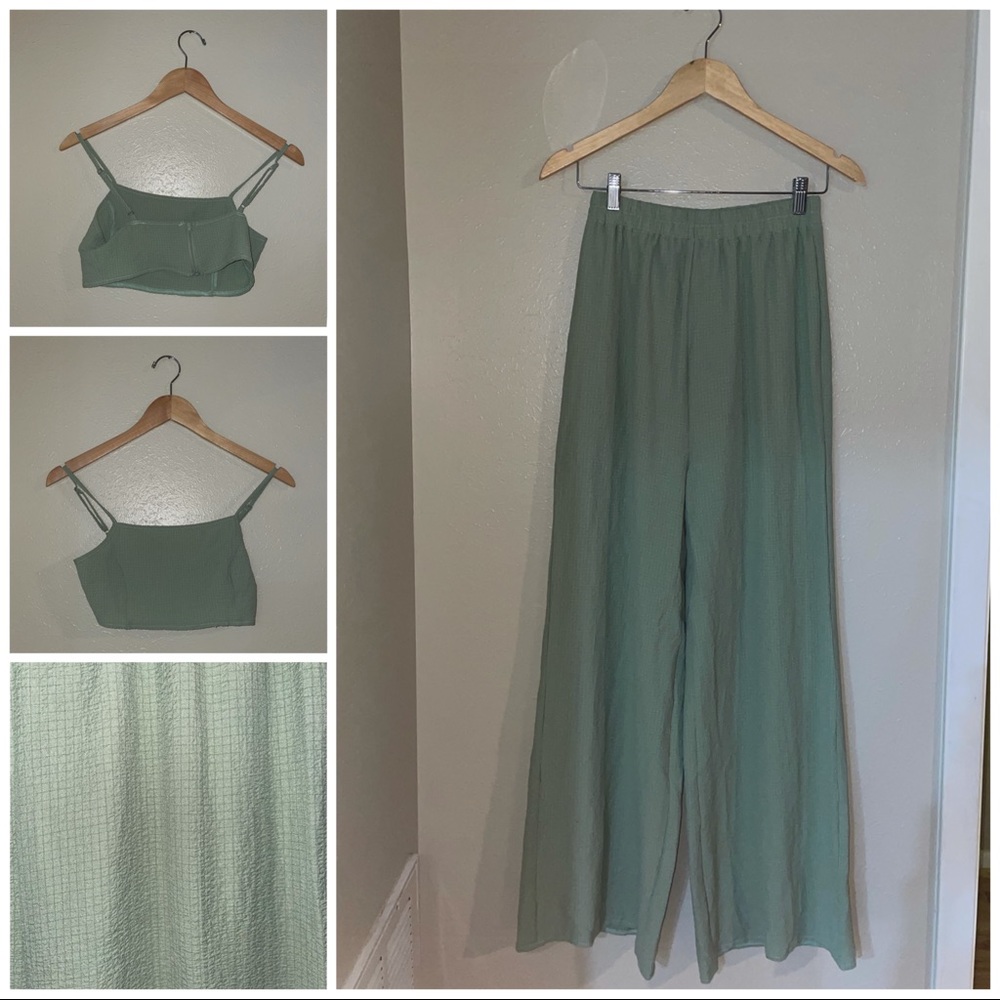 small light green matching set